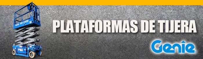 renta de plataformas de tijera